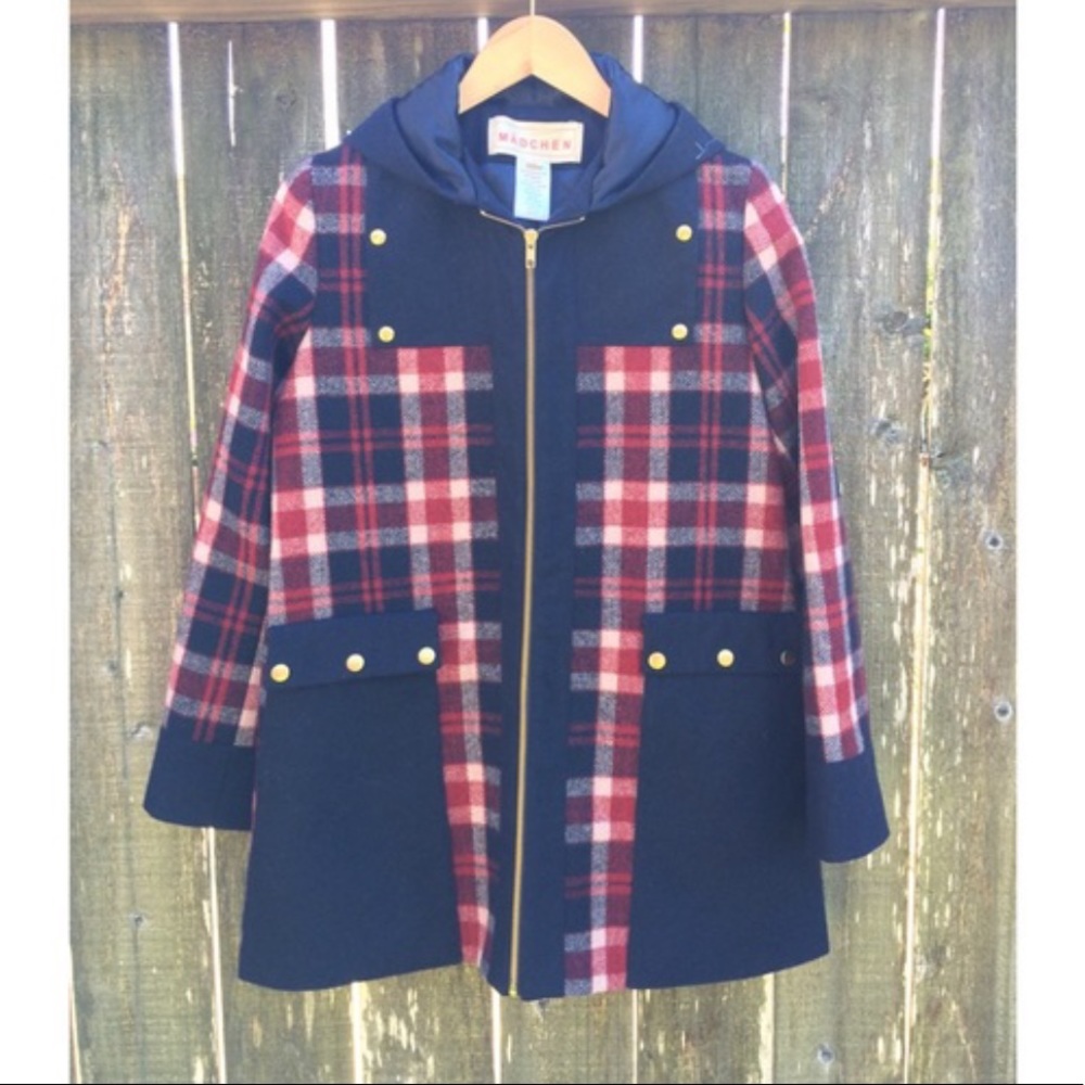ISO!!! Anthropologie Madchen Rivited Plaid Jacket